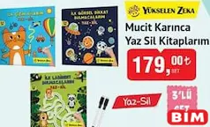 YÜKSELEN ZEKA MUCİT KARINCA YAZ SİL KİTAPLARIM 3'LÜSET